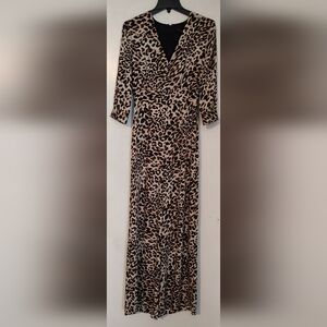 BCBG Max Azria Leopard Print Jumpsuit